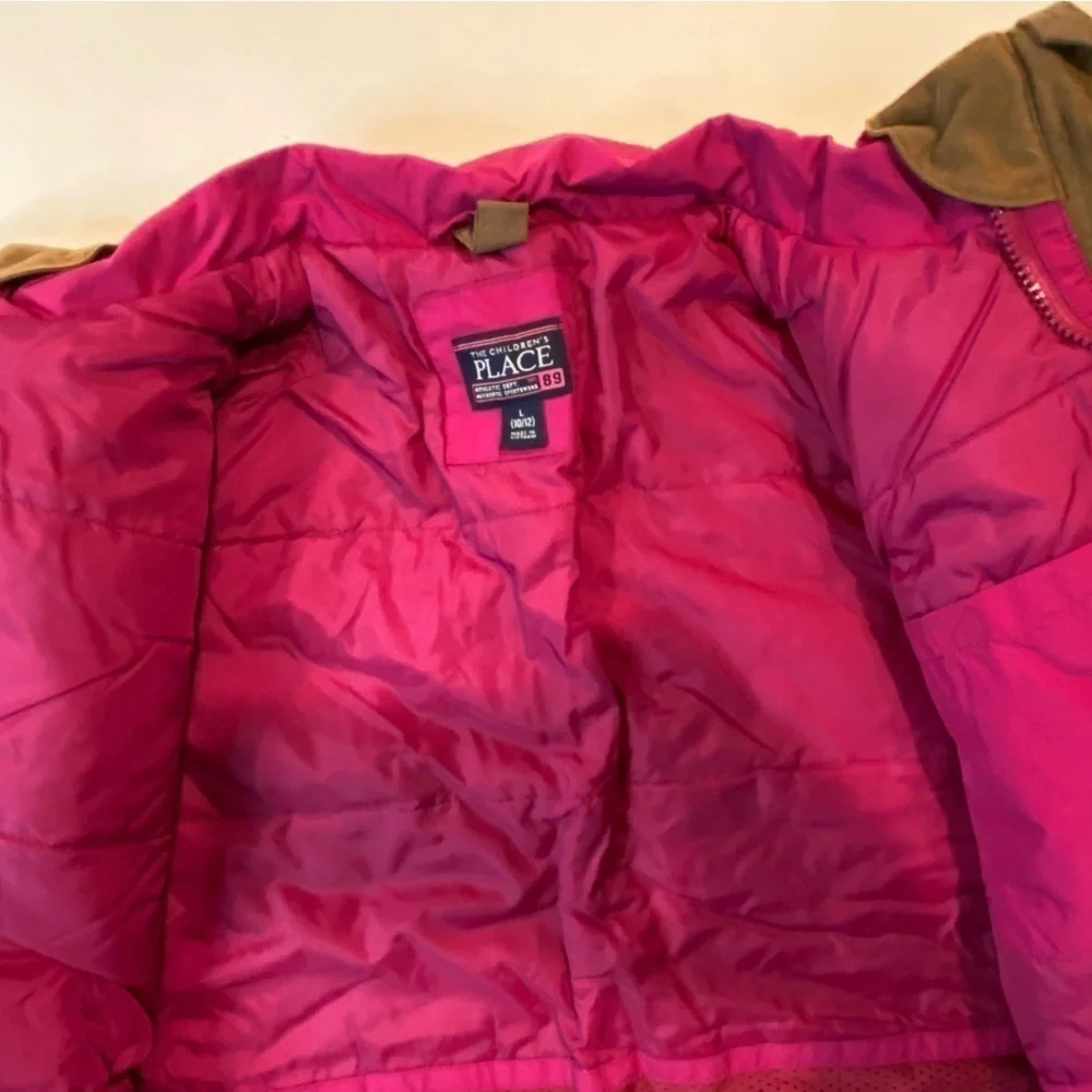 GIRLS ANIMAL Print Insulated All Weather Coat Size L (10-12)